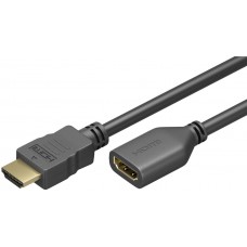 Laidas - ilgiklis HDMI - HDMI v2.0 (K-L) 4K (60Hz) 3m gold Goobay